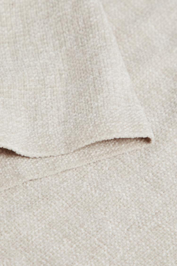 ZARA HOME ПЛЕД ИЗ СИНЕЛИ, СВЕТЛО-СЕРЫЙ