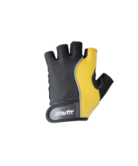 Перчатки для фитнеса SU-108, желтый/черный