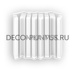 Накладки Дюра Прямоугольные 80мм - 001 Белый (в наборе 2 вн, 2нар, 2соед, 2загл)