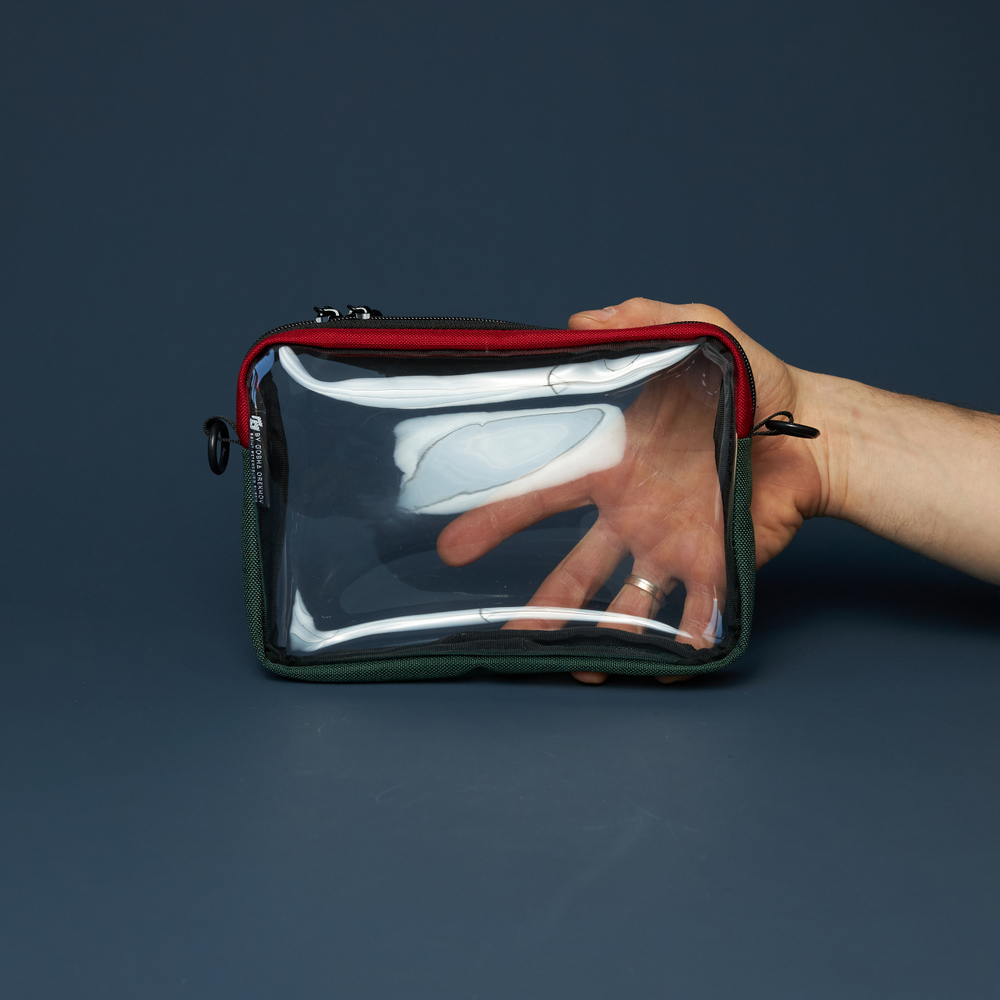 Transparent Case GO box темно-зеленый/алый/темно-синий