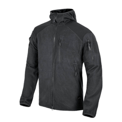 Helikon-Tex ALPHA HOODIE Jacket - Grid Fleece - Black