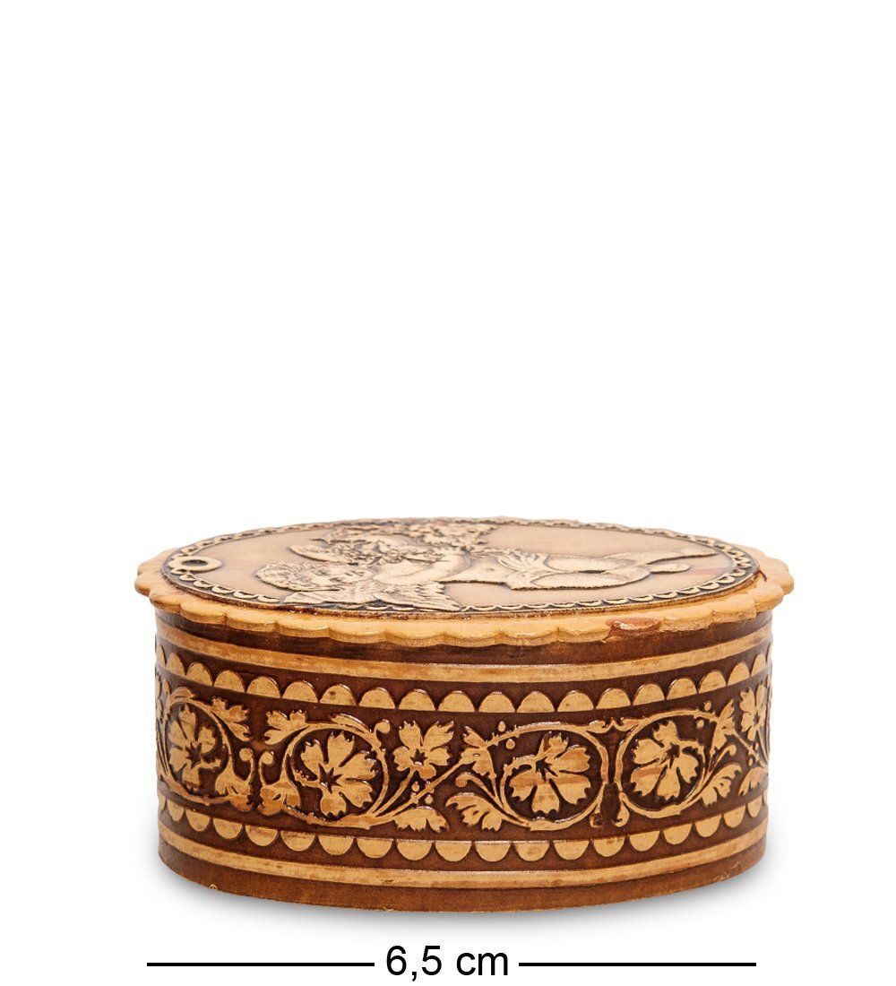 Народные промыслы BST-137 Шкатулка «Ангелочек» (береста)