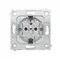 Donel R98 METAL механизм розетки Schuko с заземлением 16А 250 В~ на клеммах, серия DA