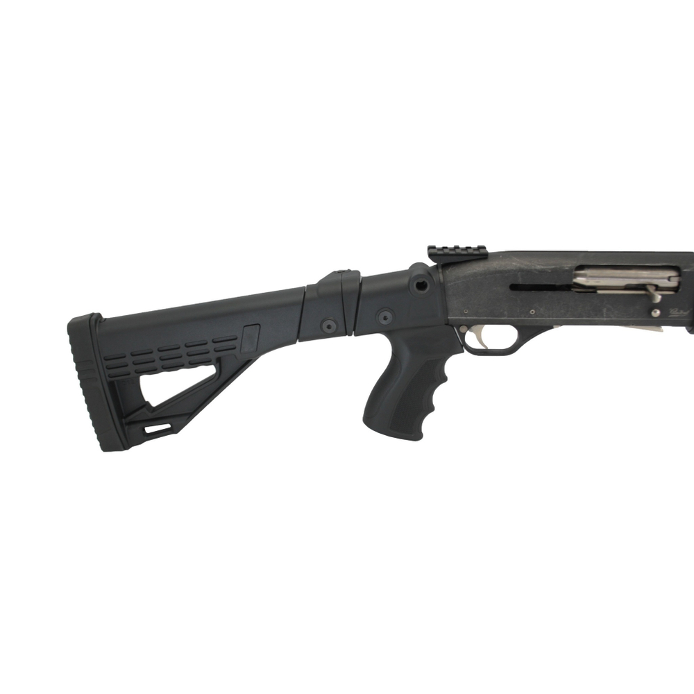 Приклад телескопический складной МР-133, МР-153, DLG Tactical. Черный