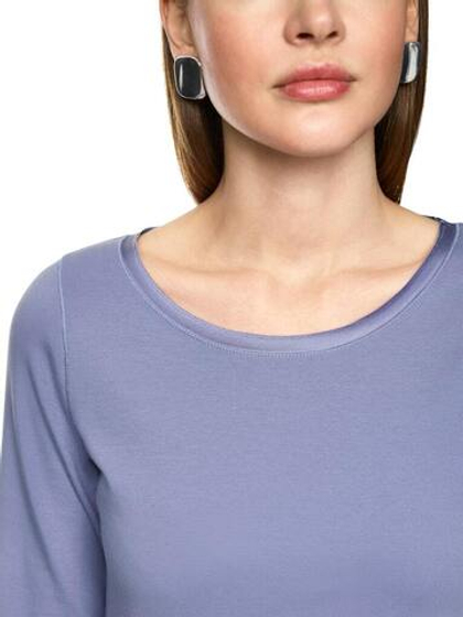 Marc Cain Футболка с шелковой отделкой горловины