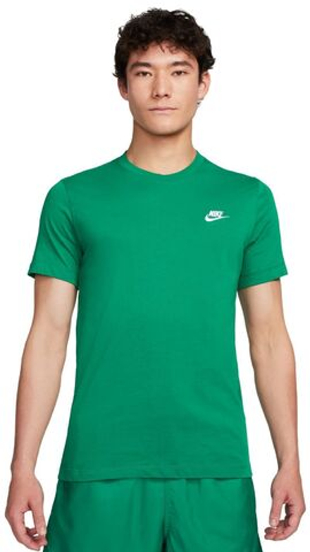 Мужская теннисная футболка Nike Sportswear Club T-Shirt - зеленый