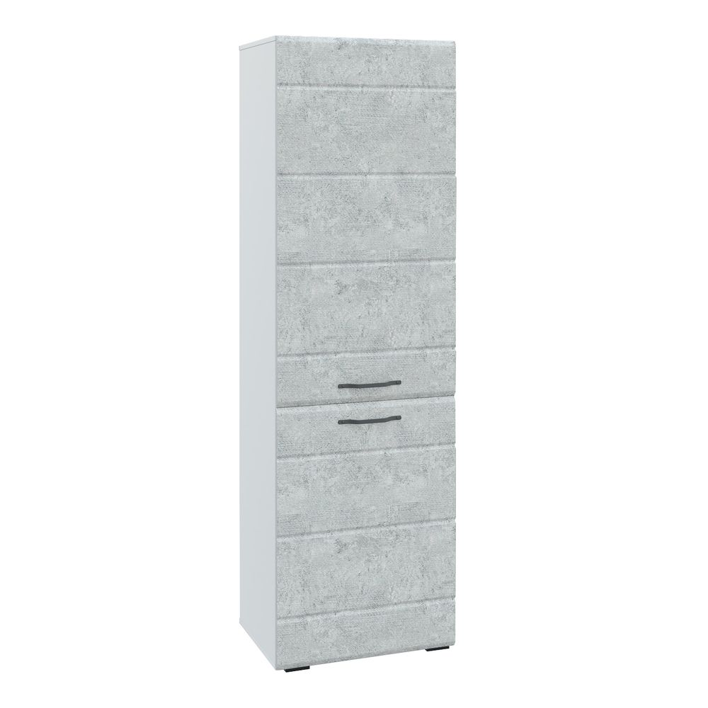 Шкаф "Асти" АШК 600.2 (белый/камень светлый)