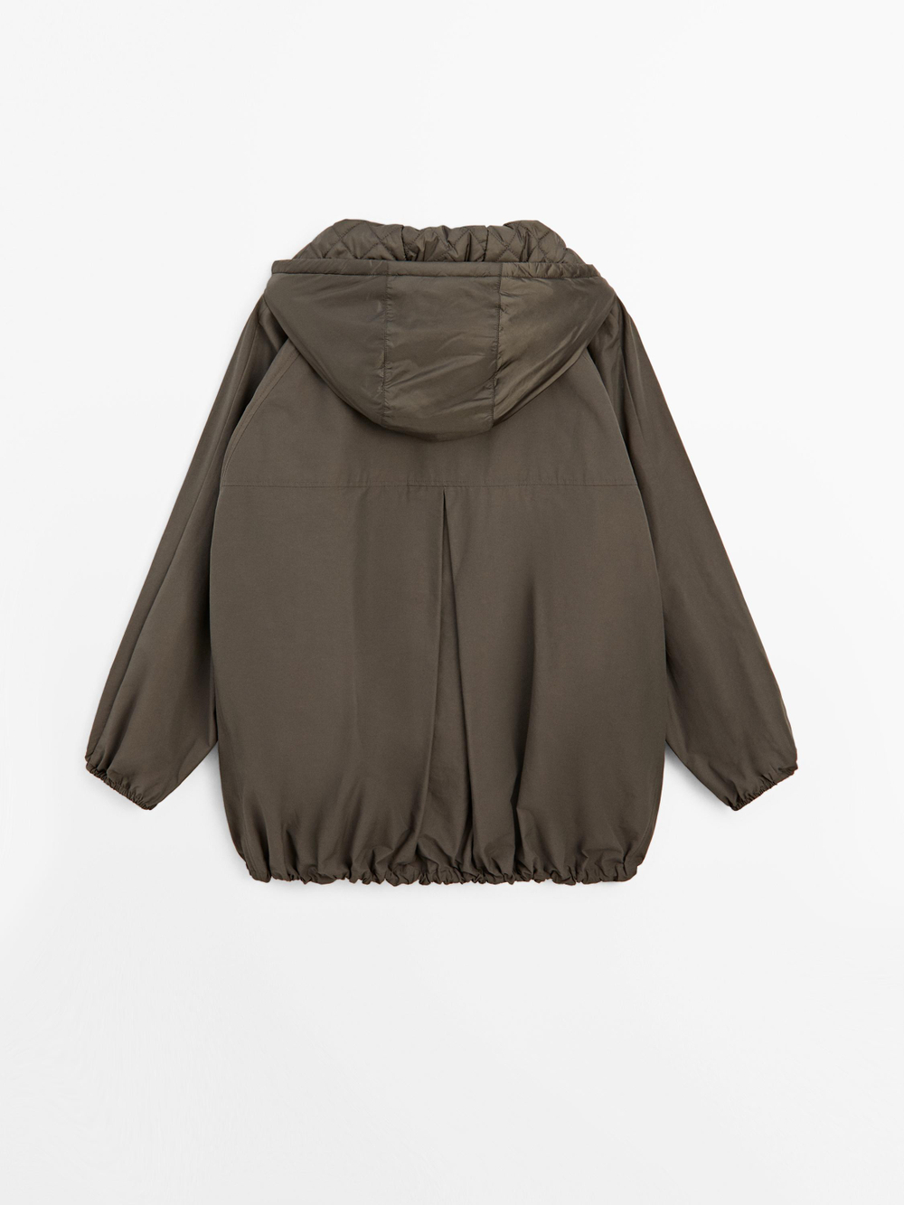 Massimo Dutti Парка объемного кроя, коричневый