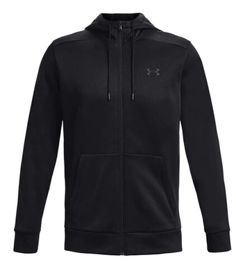 Мужская теннисная кофта Under Armour Men's Armour Fleece Full-Zip - black