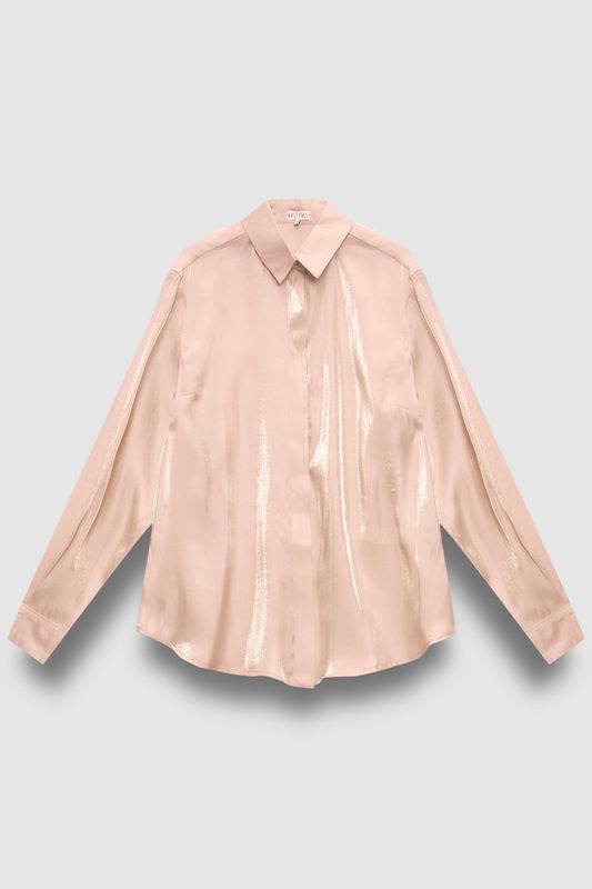 Блузка из вискозы, пудровый