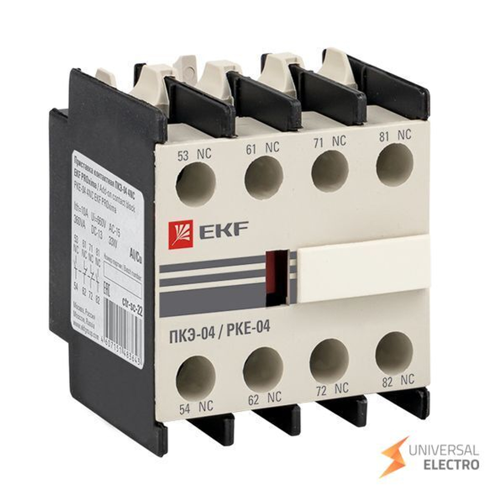 Приставка контактная ПКЭ-04 4NC EKF PROxima