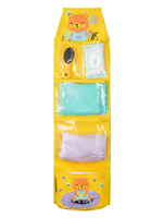 Кармашки для детского сада на липучке. Медвежонок