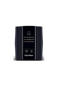 ИБП CyberPower UT1500EG {Line-Interactive, Tower, 1500VA/900W USB/RJ11/45/USB charger A/C (4 EURO), 12В/7 Ач х 2}