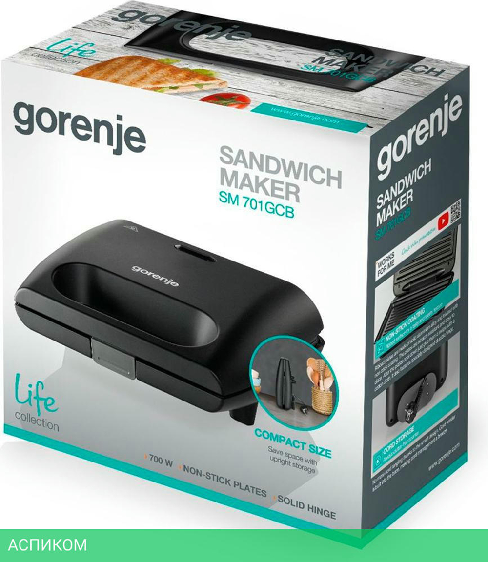 Электрогриль Gorenje SM701GCB