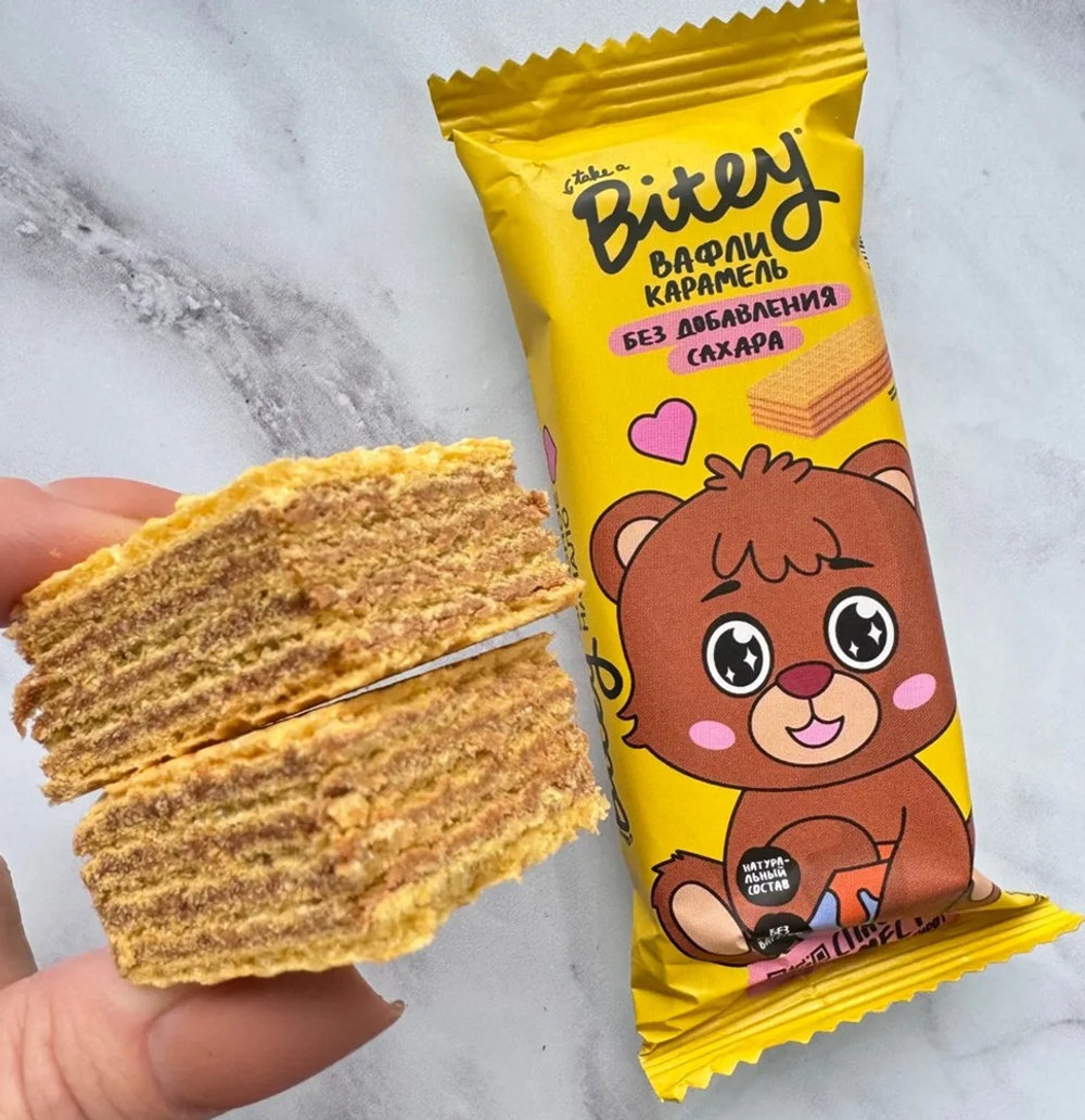 Bitey Мини вафли «Карамель» 15г