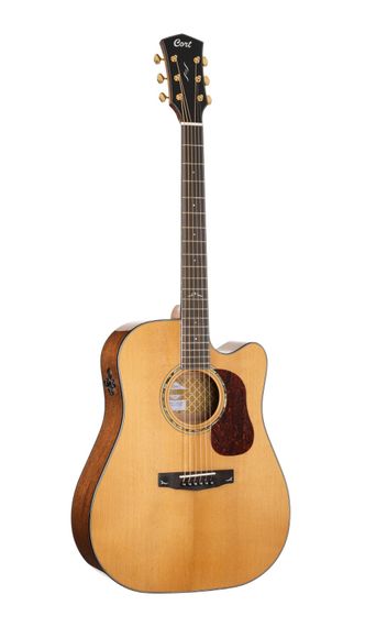 Cort Gold-DC6-WCASE-NAT Gold Series - акустическая гитара, цвет натуральный, с чехлом