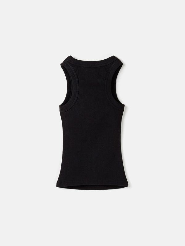 Топ халтер в рубчик 