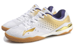 Li Ning Qilin Abrasion Resistant Slip Resistant Low top Training Shoes Unisex White Gold