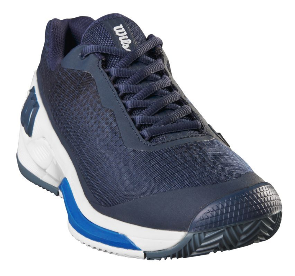 Теннисные кроссовки Wilson Rush Pro 4.0 Clay - navy blazer/white/lapis blue - White Blue
