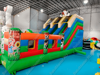 Коммерческий батут "Фермерские зверята"