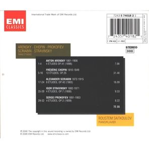 Roustem Saitkoulov / Arensky, Chopin, Prokofiev, Scriabin, Stravinsky: Piano Etudes (CD)