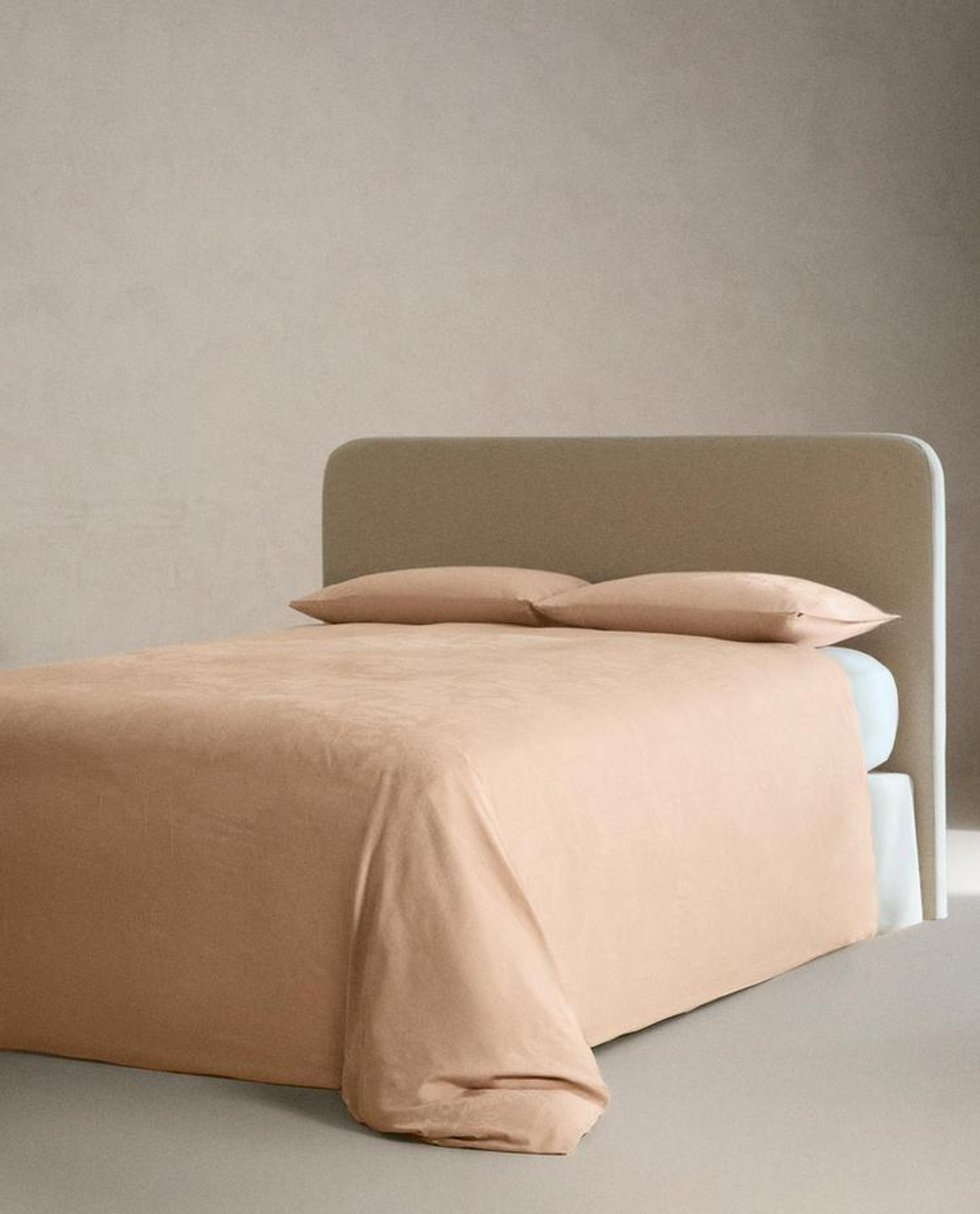 ZARA HOME ЖАККАРДОВЫЙ ПОДОДЕЯЛЬНИК (300 НИТЕЙ), РОЗОВЫЙ