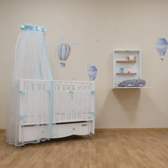 Детская кроватка Mr Sandman Pocket Белая