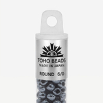 Японский бисер TOHO Round 6/0 (№81), металлизированный, непрозрачный глянцевый