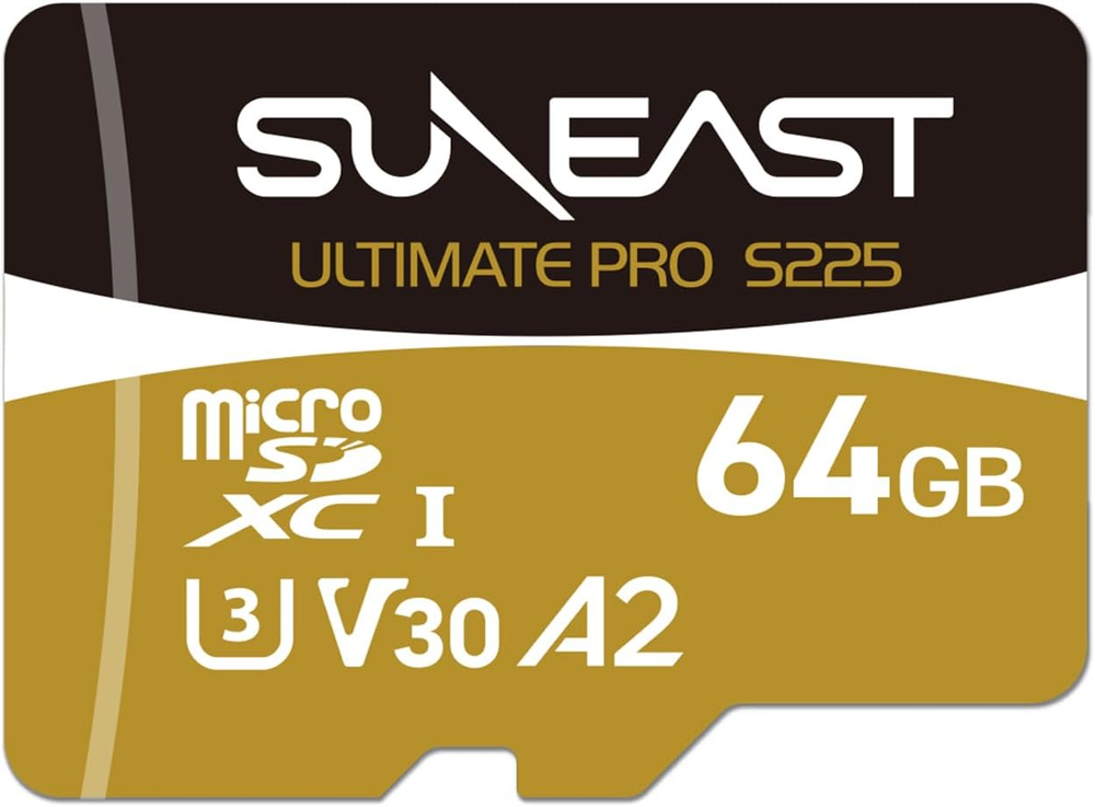 Карта памяти Suneast ULTIMATE PRO microSDXC 64GB UHS-I V30, R 208 Мб/с