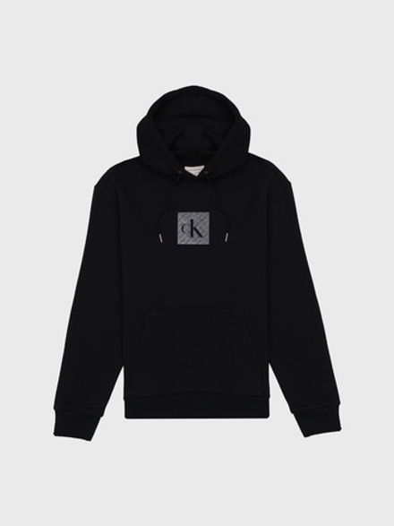 Худи Calvin Klein Fleece Metallic Archive Logo Black Beauty