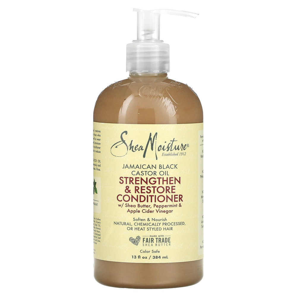 SheaMoisture, ямайское чёрное касторовое масло, укрепляющий и восстанавливающий кондиционер, 384 мл (13 жидк. унций)