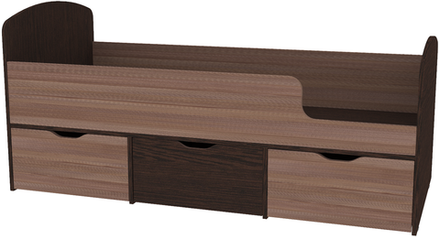 Кровать КарИВи Малыш Мини Венге Бодего Темный