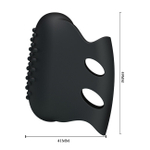 Вибромассажер на палец Steward (Цвет: черный)