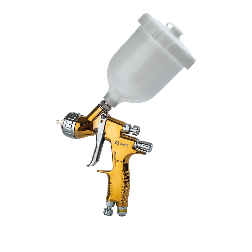 OMIT Краскопульт GTI HVLP 1,3мм верхний бачок 600мл