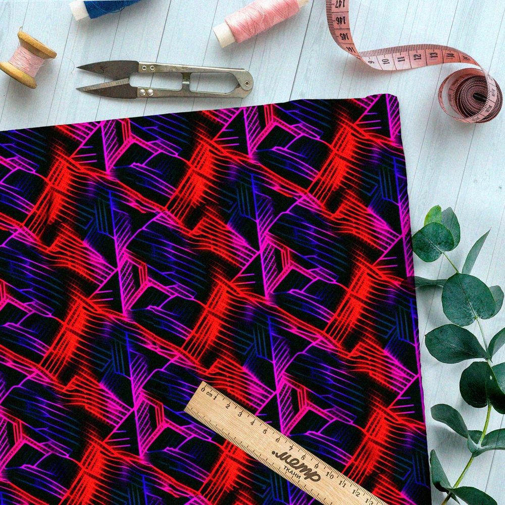 Ткань премиум шелк искусственный Армани вечерняя галерея