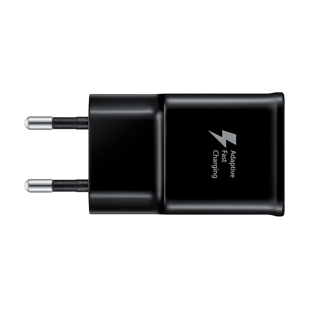 Сетевое зарядное устройство Samsung EP-TA20, USB-A + кабель Type-C, 15Вт, Black (Черный)