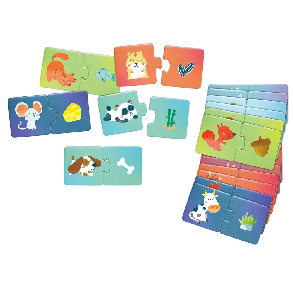 Игрушка развивающая "Пазл" Животные и их еда