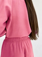 Костюм с шортами и рубашкой летний оверсайз