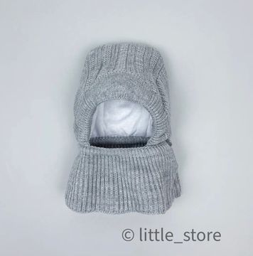 Шапка-шлем демисезонная "Гарри" Серая