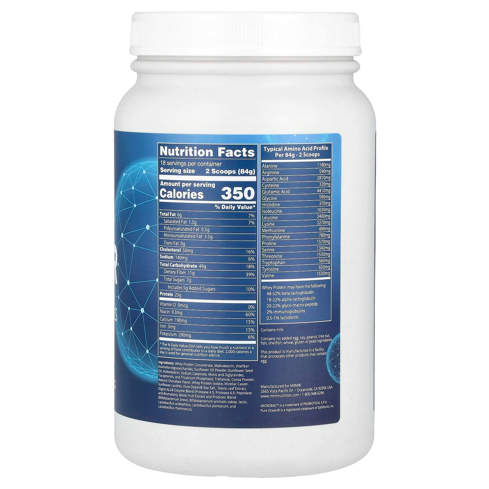 MRM Nutrition, гейнер, со вкусом шоколада, 1512 г (3,3 фунта)