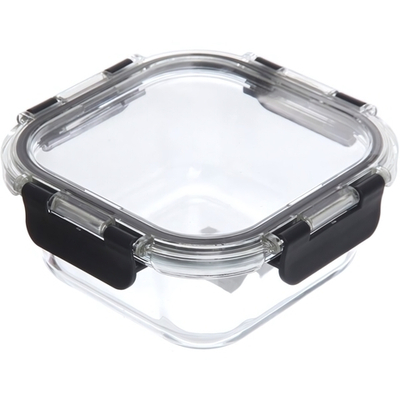 Контейнер стеклянный 500мл «Палермо» герметичный, квадратный