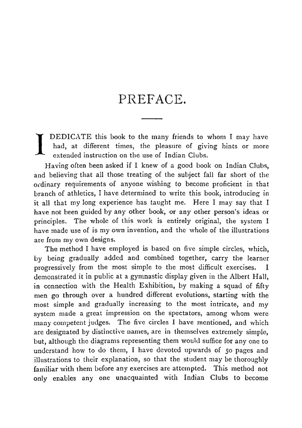 Indian clubs and how to use them. A new and complete method for learning to wield light and heavy clubs, graduated from the simplest to the most complicated exercises | E Ferdinand Lemaire