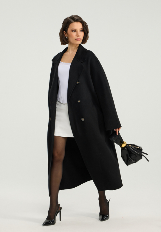 Пальто из кашемира и шерсти Double face