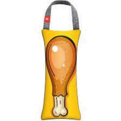 Игрушка WAUDOG Fun с пищалкой, "Куриный окорочок", M, Ш 9 см, Дл 21 см