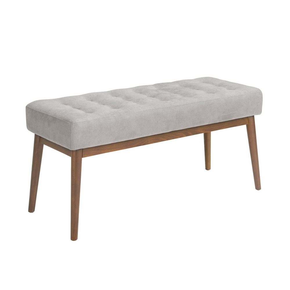 Банкетка Angel Cerda 5107/WD1404 с обивкой из темно-серой ткани