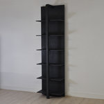 Стеллаж деревянный 6 полок Мадейра из массива сосны, серый