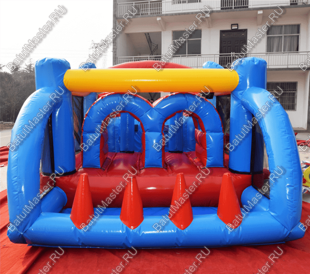 Коммерческий надувной батут "Батутный дрифт" 5,5*3*2,5 м