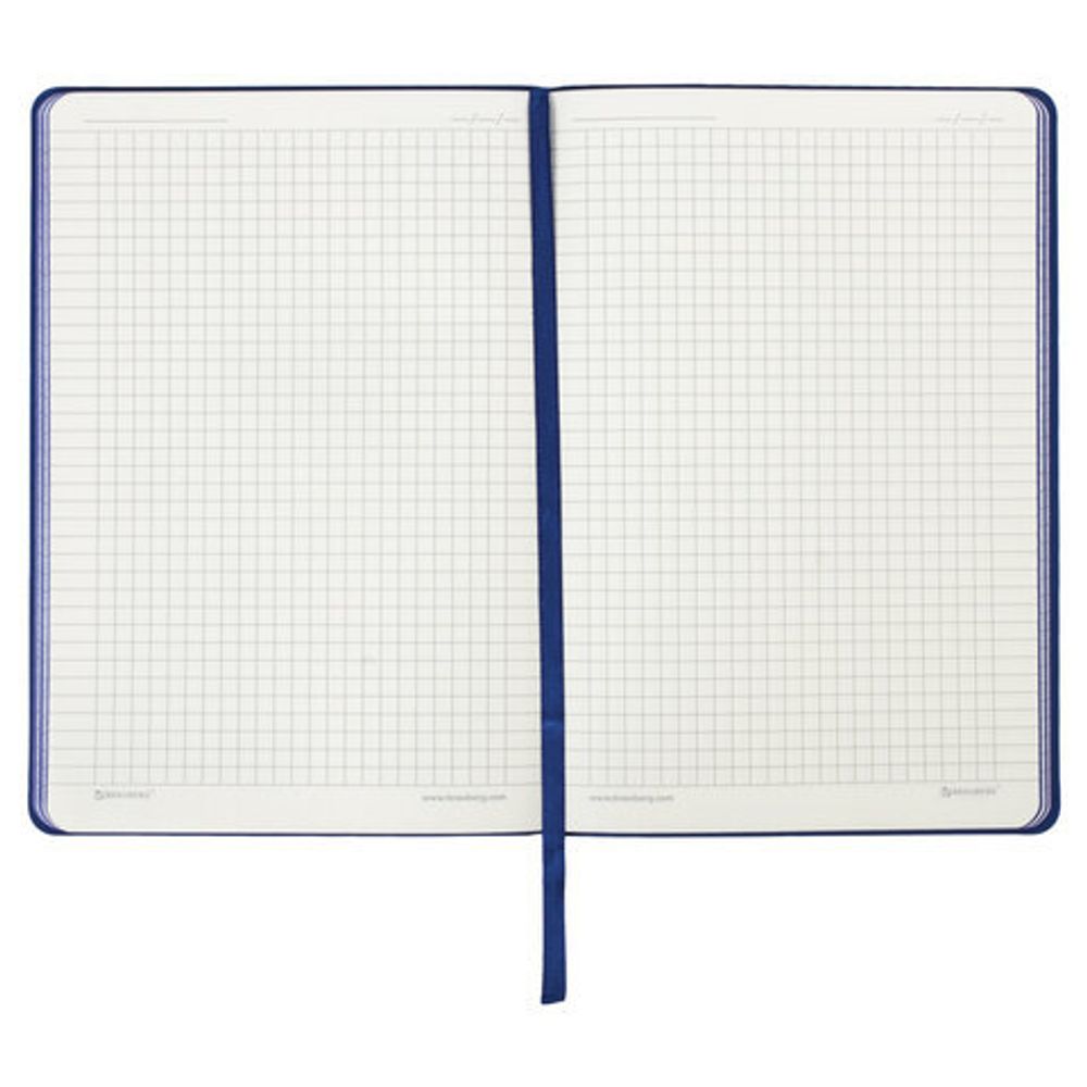 Блокнот в клетку А5 (148x218 мм), 80 л., под кожу голубой BRAUBERG "Metropolis Mix", 111040