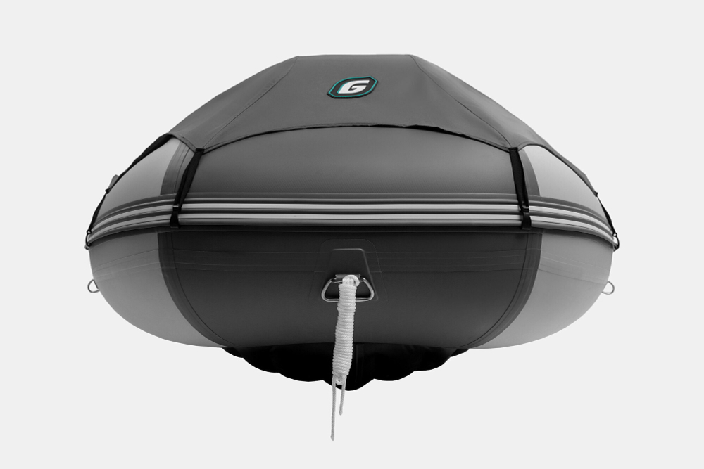 Надувная лодка GLADIATOR E450PRO светло-темносерый
