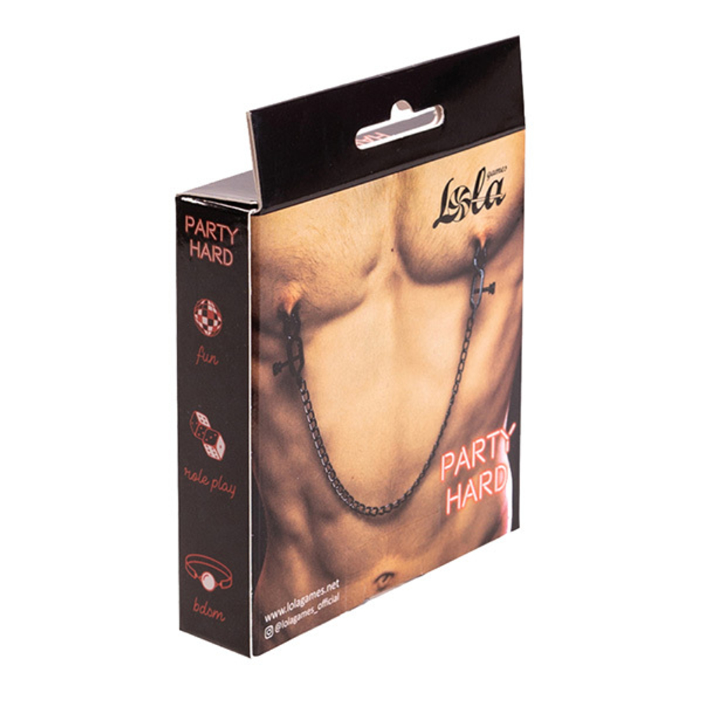 Зажимы на соски с цепочкой Lola Games Party Hard Desire 1137-01lola